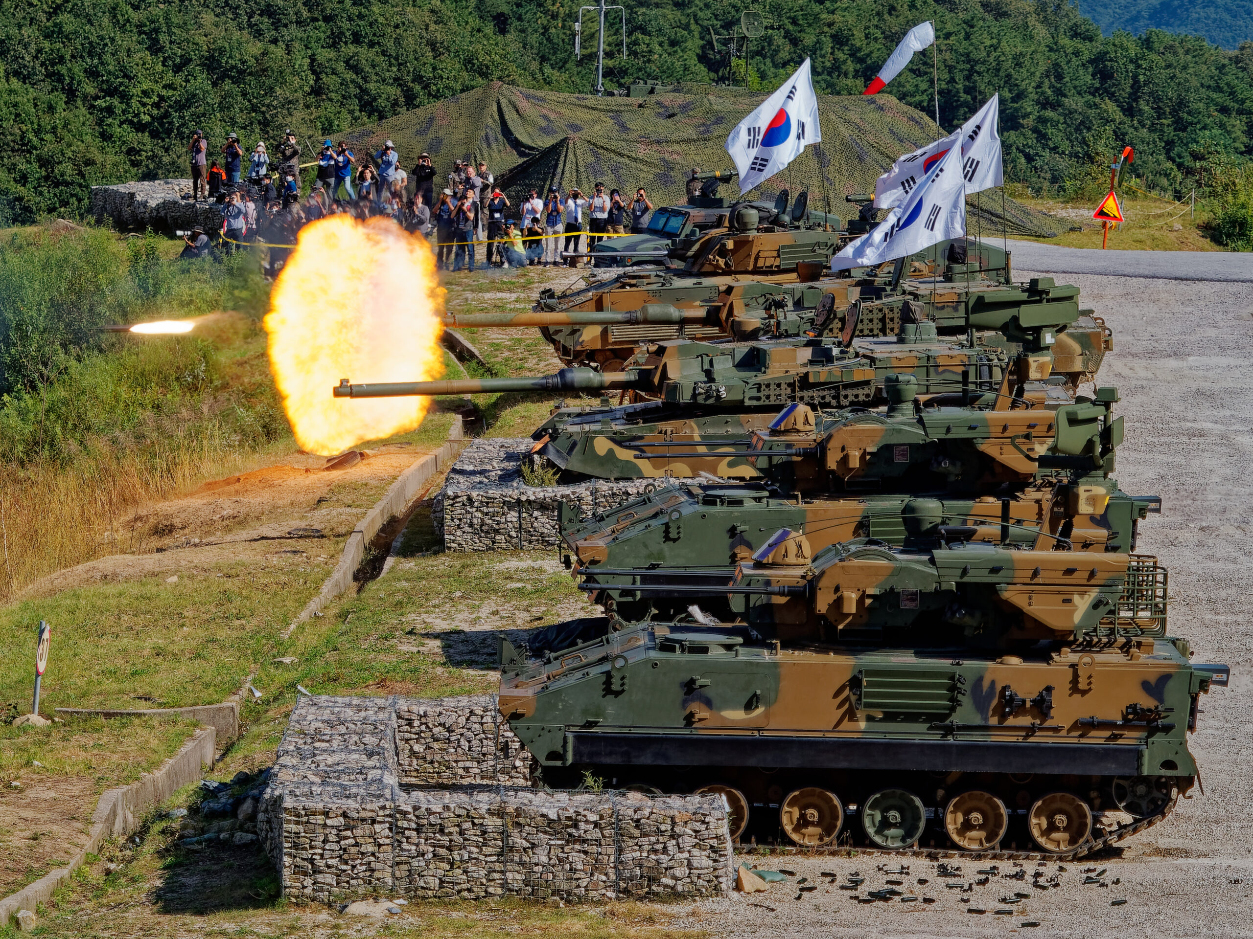 Republic of Korea Army live fire