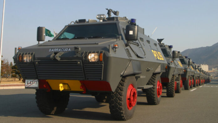 25 Barracuda Armored Personnel Carriers.