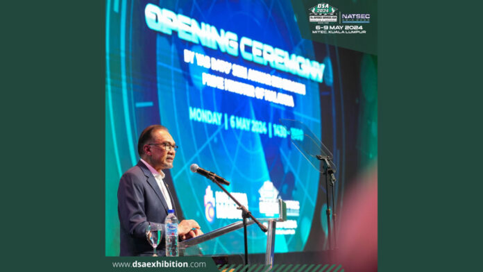 The 2024 DSA and NATSEC show was opened by Dato Seri Anwar Ibrahim